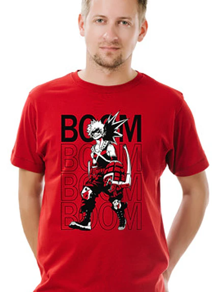 Polera Bakugo Boom Boku No Hero Academia Anime Grafimax 1