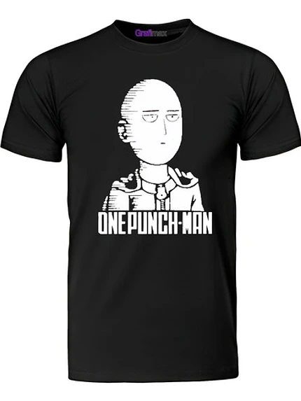 Polera Poker Face One Punch Man Grafimax 1