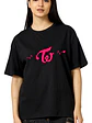 Polera Twice Oversize Kpop Corea Logo Cardio Música - Grafimax - Miniatura 1