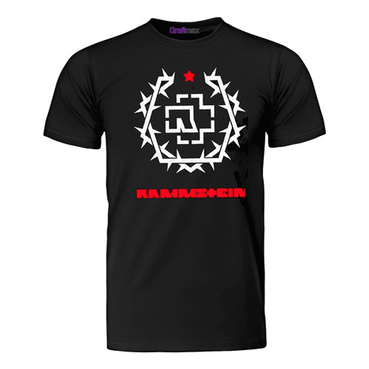 Polera Rammstein Dornen Fünfeck Industrial Metal Grafimax 1