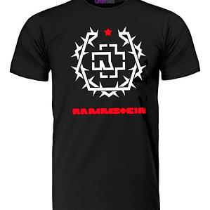 Polera Rammstein Dornen Fünfeck Industrial Metal Grafimax