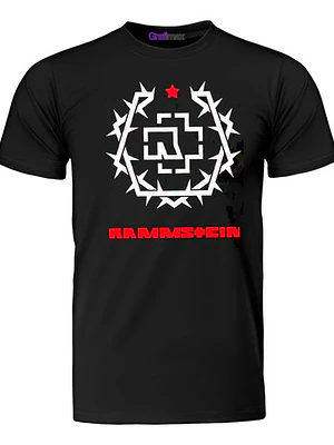 Polera Rammstein Dornen Fünfeck Industrial Metal Grafimax
