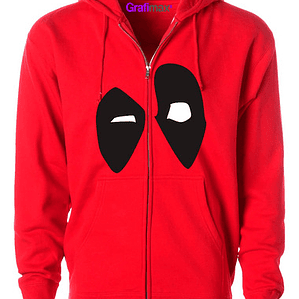 Polerón Deadpool Antihéroe Wade Wilson Juvenil Con Cierre Grafimax