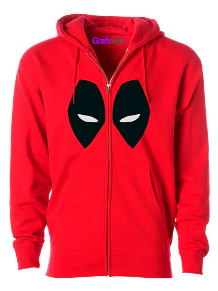 Polerón Deadpool Antihéroe Wade Wilson Juvenil Con Cierre Grafimax 2