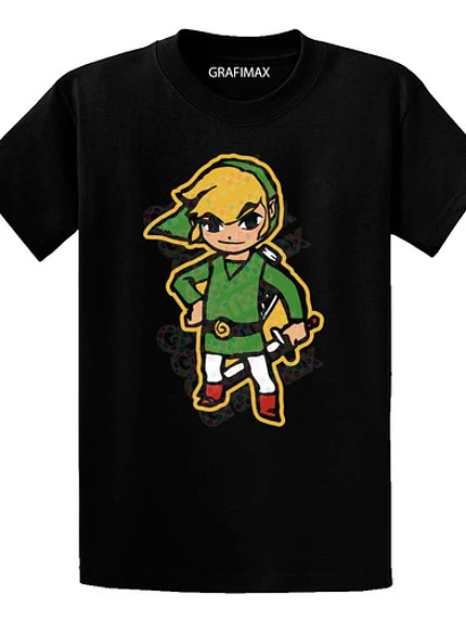 Polera Legend Of Zelda Link'S Draw Video Juegos Grafimax 1