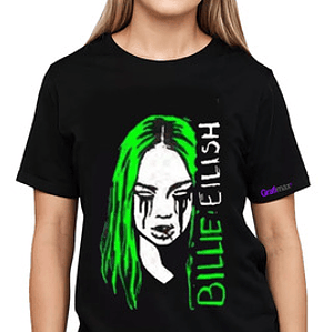 Polera Billie Eilish Black Tears Música Grafimax