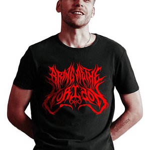 Polera Bring Me The Horizon Red Logo Rock Música Grafimax