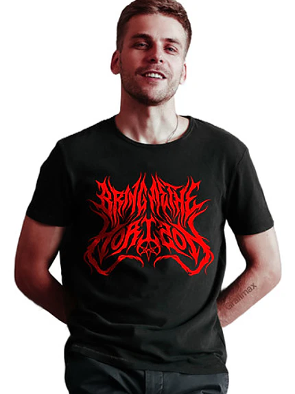 Polera Bring Me The Horizon Red Logo Rock Música Grafimax 1