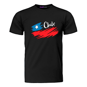 Polera Chile Fiestas Patrias Mancha Bandera Mancha Grafimax