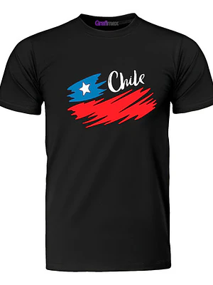 Polera Chile Fiestas Patrias Mancha Bandera Mancha Grafimax