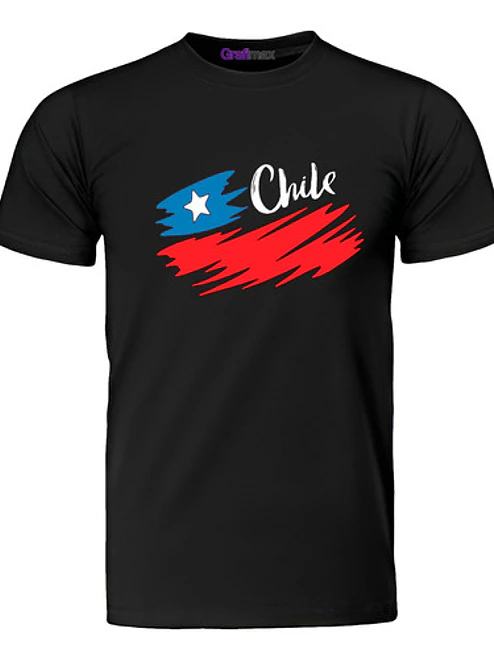 Polera Chile Fiestas Patrias Mancha Bandera Mancha Grafimax 1