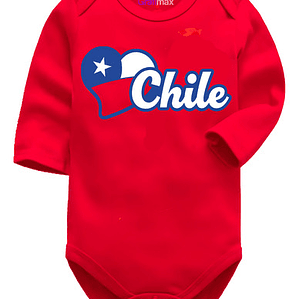 Body Bebe Pilucho Chile Corazón Fiestas Patrias Grafimax