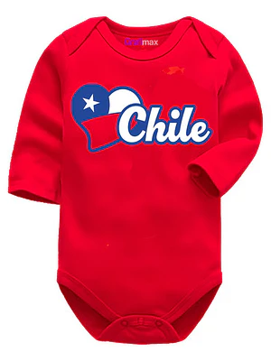 Body Bebe Pilucho Chile Corazón Fiestas Patrias Grafimax