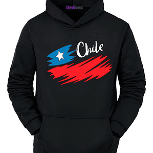 Polerón Chile Bandera Mancha Fiestas Patrias 18 Grafimax