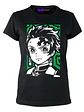 Polera Demon Slayer Tanjiro Kamado Mujer Grafimax - Miniatura 1