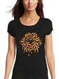 Polera Mujer Mouth Kiss Animal Print Grafimax - Miniatura 1
