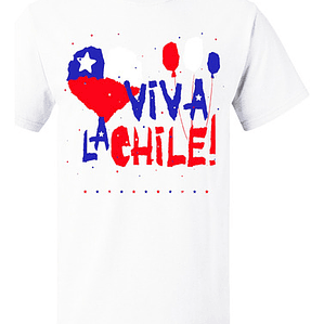 Polera Viva La Chile Fiestas Patrias 18 Sept Unisex Grafimax