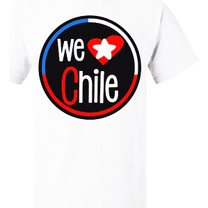 Polera We Love Chile Fiestas Patrias 18 Sept Grafimax