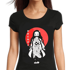 Polera Mujer Nezuko Kimetsu No Yaiba Demon Slayer Grafimax