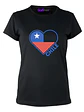 Polera Chile Bandera Corazón Fiestas Patrias Mujer Grafimax - Miniatura 1
