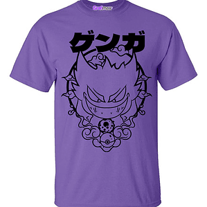 Polera Gengar Poke Morada Diseños Todas Las Tallas Grafimax
