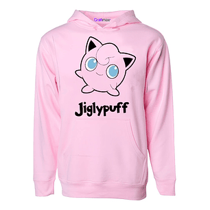 Poleron Giglypuff Poke Oversize Rosado Todas Las Tallas  Grafimax