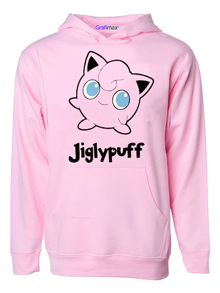 Poleron Giglypuff Poke Oversize Rosado Todas Las Tallas Grafimax 1