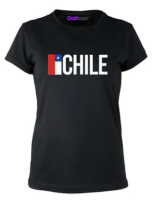 Polera Chile Bandera Fiestas Patrias Mujer Nacional Grafimax