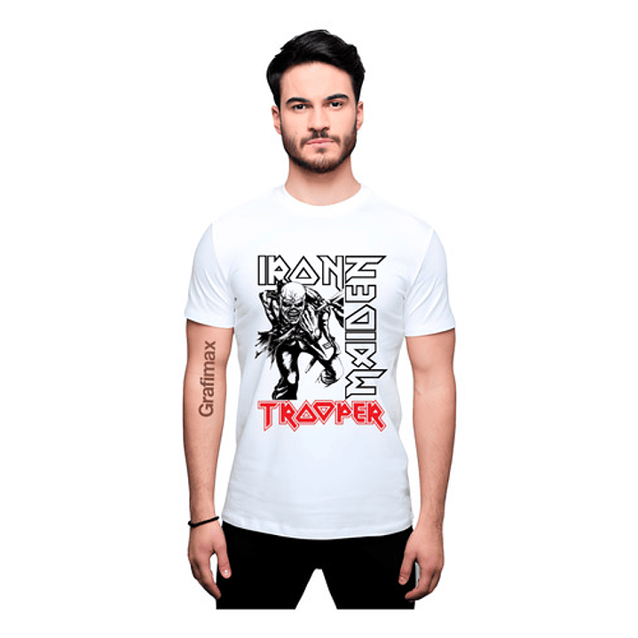 Polera Iron Maiden Trooper Rock Metal Grafimax 1