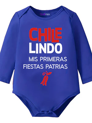 Body Bebé Pilucho Mis Fiestas Patrias Chile Lindo Grafimax