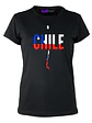 Polera Chile Bandera Y Mapa Fiestas Patrias Mujer Grafimax - Miniatura 1