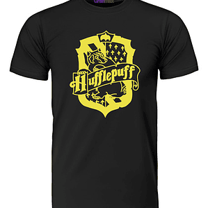 Polera Harry Potter Hufflepuff Shield Libro Grafimax