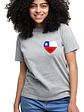 Polera Corazón Chile Insignia Fiestas Patrias Mujer Grafimax - Miniatura 7