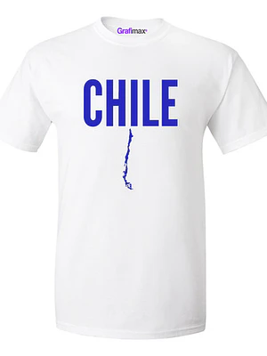 Polera Blanca Fiestas Patrias Chile 18 Mapa Unisex Grafimax