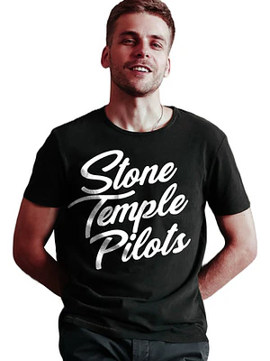 Polera Stone Temple Pilots Cursive Rock Música Grafimax