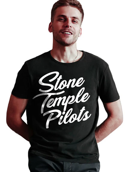 Polera Stone Temple Pilots Cursive Rock Música Grafimax 1