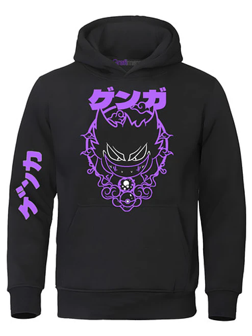 Polerón Gengar Todas Las Tallas Unisex Poke Go Diseños Grafimax 2