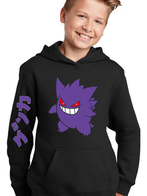Polerón Gengar Todas Las Tallas Unisex Poke Go Diseños Grafimax 9