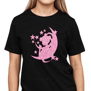 Polera Sailor Moon Serena Anime Brillo Glitter Grafimax