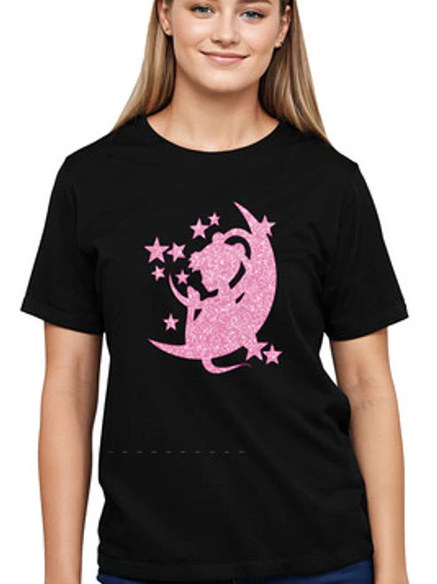Polera Sailor Moon Serena Anime Brillo Glitter Grafimax 1