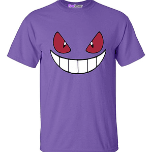 Polera Gengar Poke Morada Diseño Todas Las Tallas Grafimax