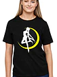 Polera Mujer Sailor Moon Silueta Anime Negra Grafimax - Miniatura 1