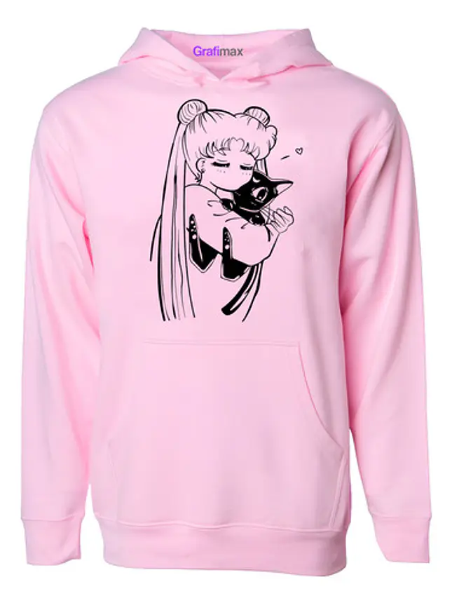 Polerón Mujer Sailor Moon Serena Silueta Anime Grafimax 1