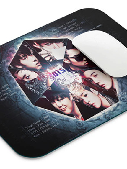Mouse Pad Bts Diseños 17X21 Cms K-Pop Grafimax 7