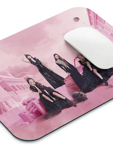 Mouse Pad Black Pink DiseÃ±os 17x21 Cms K-pop Grafimax 4