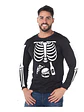 Polera Manga Larga Esqueleto Huesitos Halloween - Grafimax - Miniatura 1