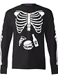 Polera Manga Larga Esqueleto Huesitos Halloween - Grafimax - Miniatura 2