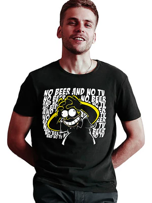 Polera Homero No Beer Simpsons Series Grafimax