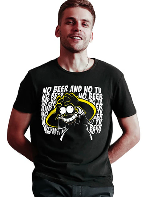 Polera Homero No Beer Simpsons Series Grafimax 1