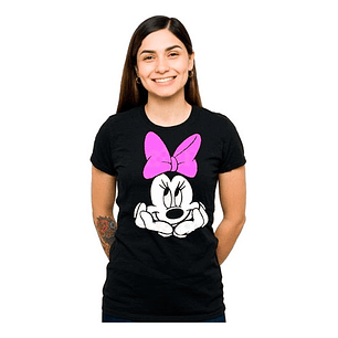 Polera Minnie Thinking Mujer Ajustadas Grafimax